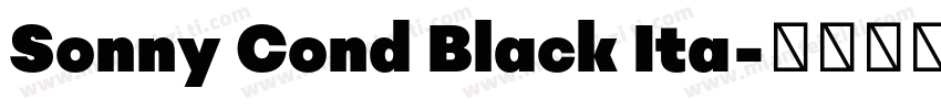 Sonny Cond Black Ita字体转换